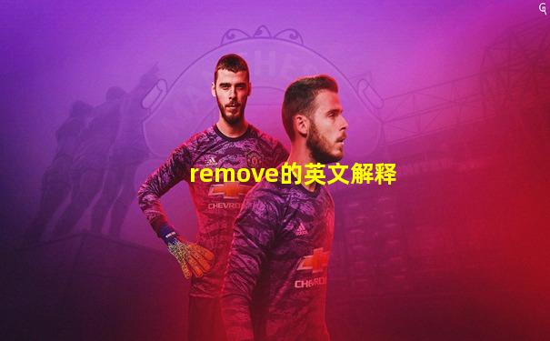 remove的英文解释