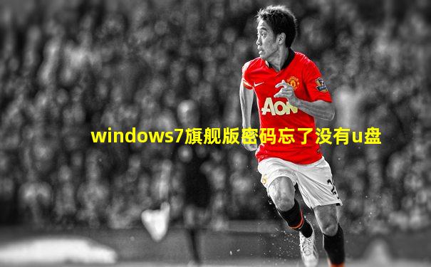 windows7旗舰版密码忘了没有u盘